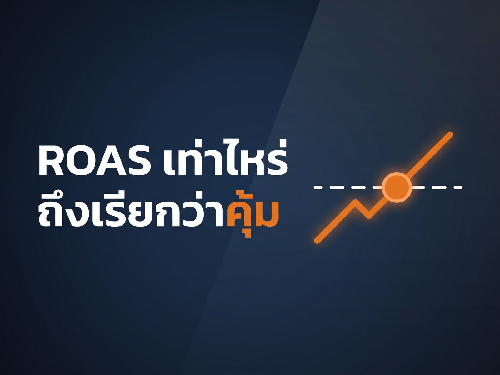 ยิงแอด 9.9 ROAS เท่าไหร่ถึงเรียกว่าคุ้ม